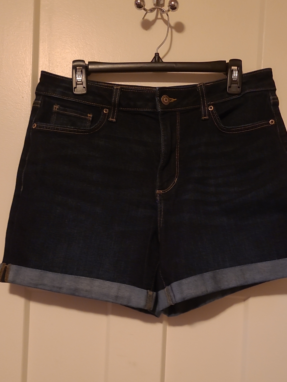 Sonoma Dark Blue Cuffed Denim Shorts